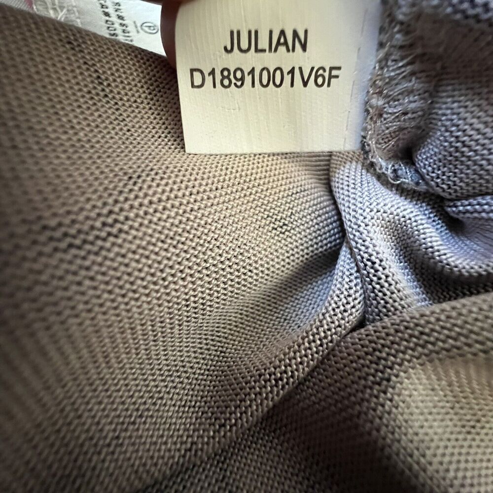 Diane Von Furstenberg DVF Vintage Julian Silk Gray Animal Print Wrap Dress Sz 2 - Picture 6 of 6